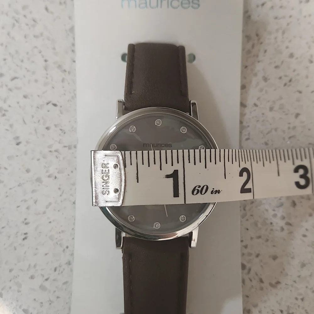 Maurices NWT Green Camo Print & Brown Blingy Watch